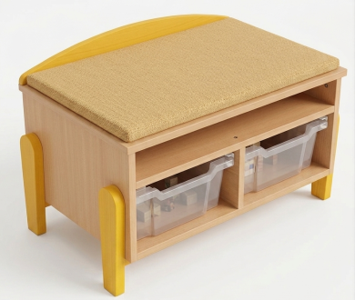 Banc avec rangement sous assise k'briol